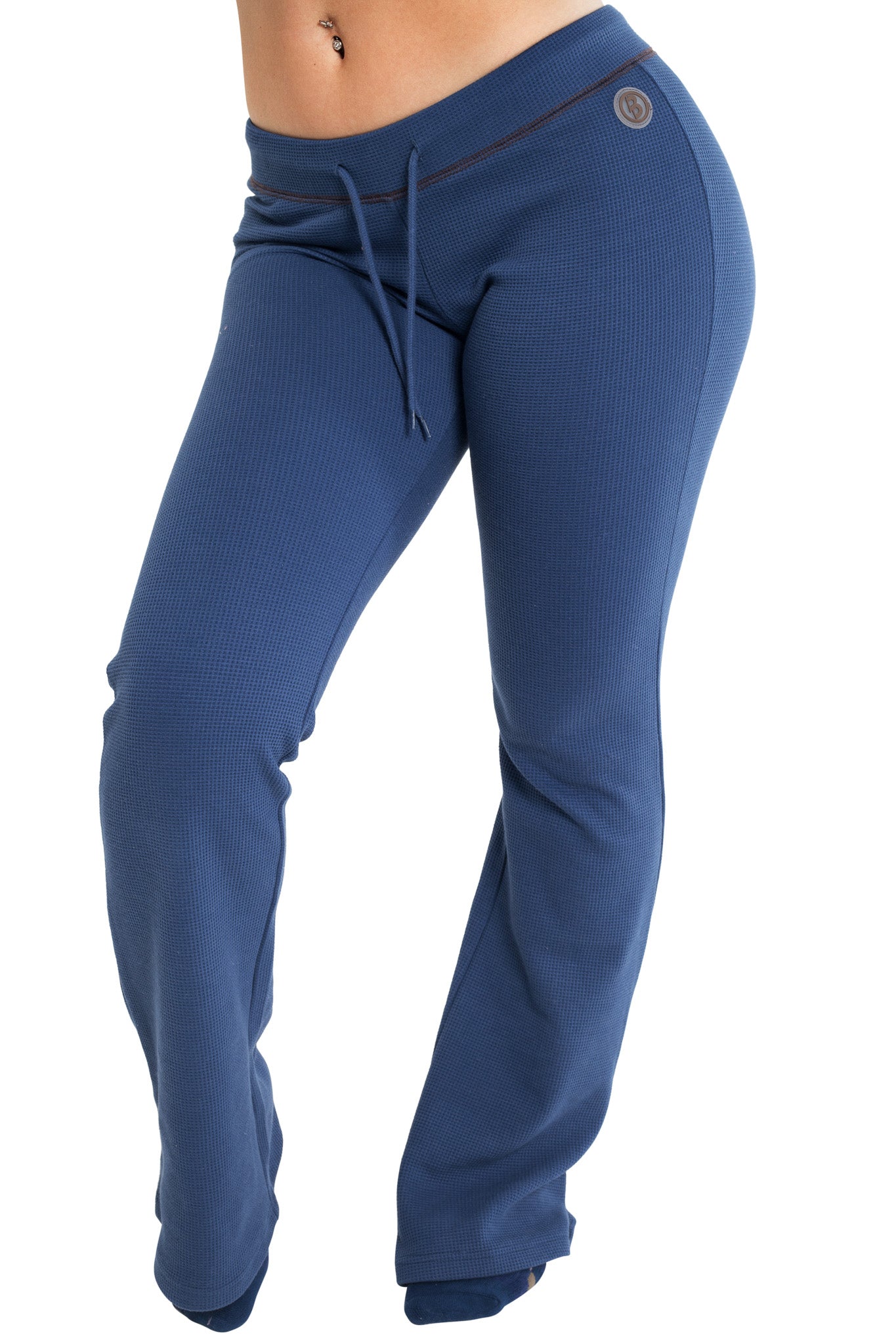 Waffle Knit Boot Cut Pants